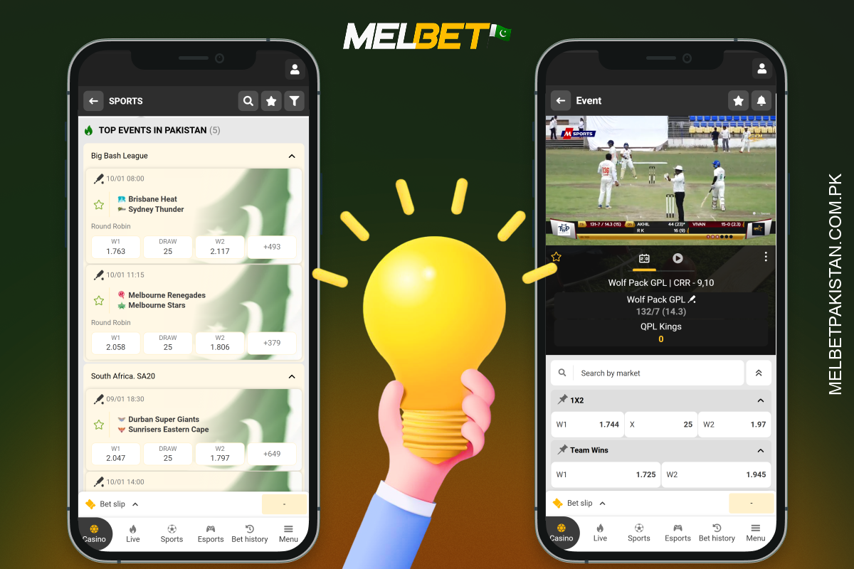 For successful cricket betting at Melbet, it is recommended to start with simple predictions and keep a close eye on the odds